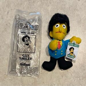 Guy smiley Sesame Street Kelloggs Mini Beans plush